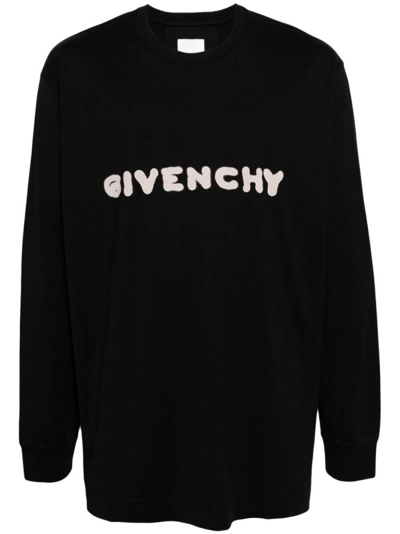 Givenchy logo-print cotton T-shirt - Black von Givenchy