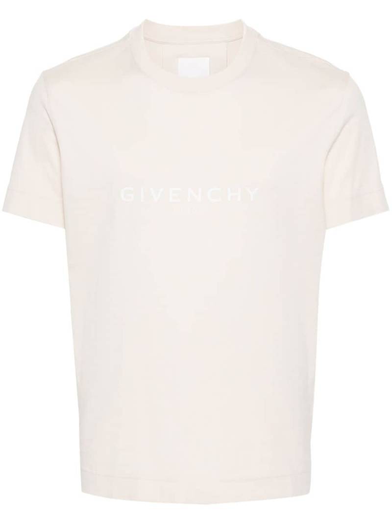 Givenchy logo-print cotton T-shirt - Neutrals von Givenchy