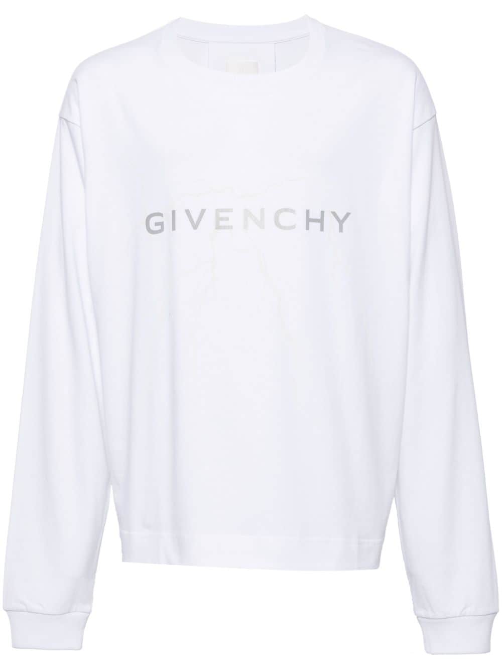 Givenchy logo-print cotton T-shirt - White von Givenchy