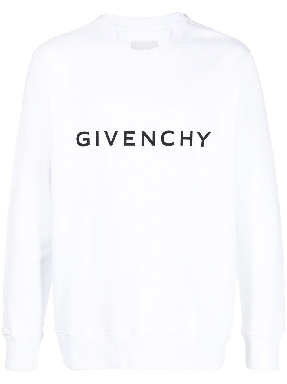 Givenchy logo-print cotton sweatshirt - White von Givenchy