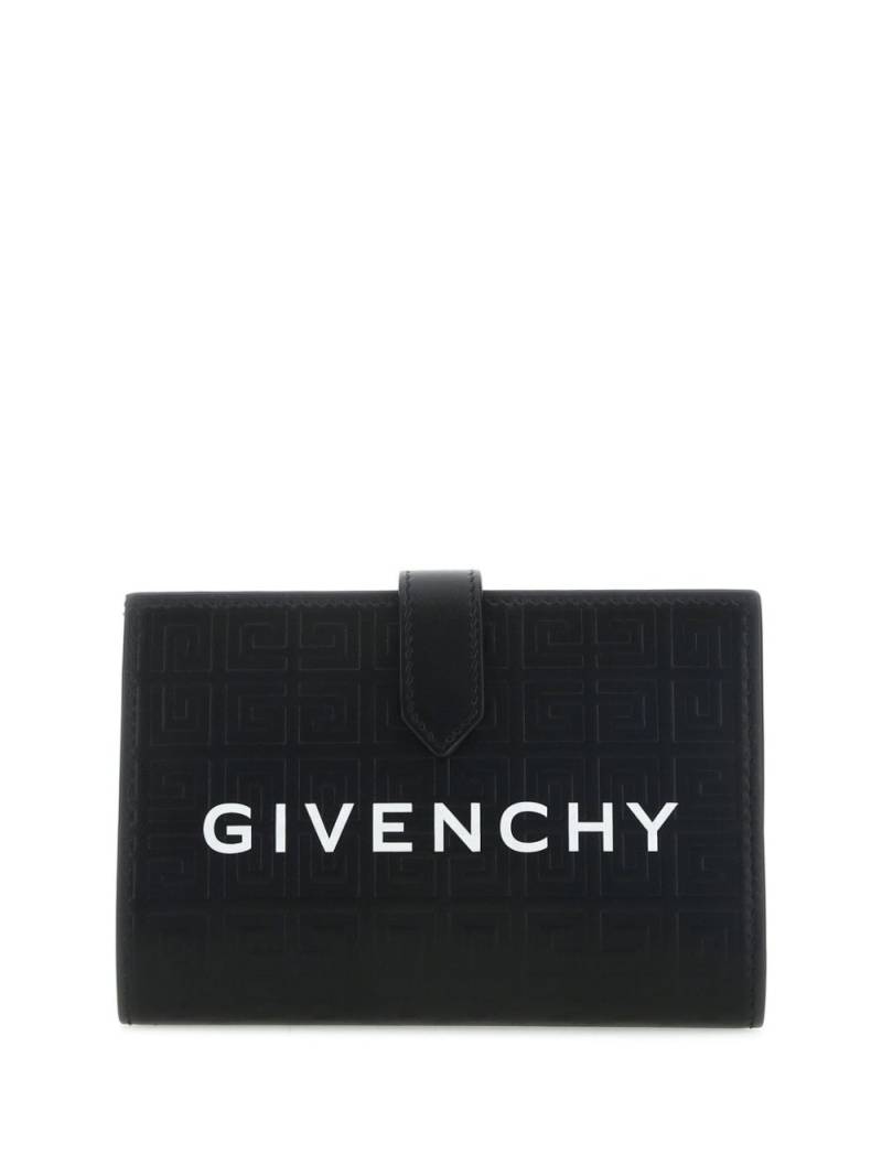 Givenchy logo-print embossed wallet - Black von Givenchy