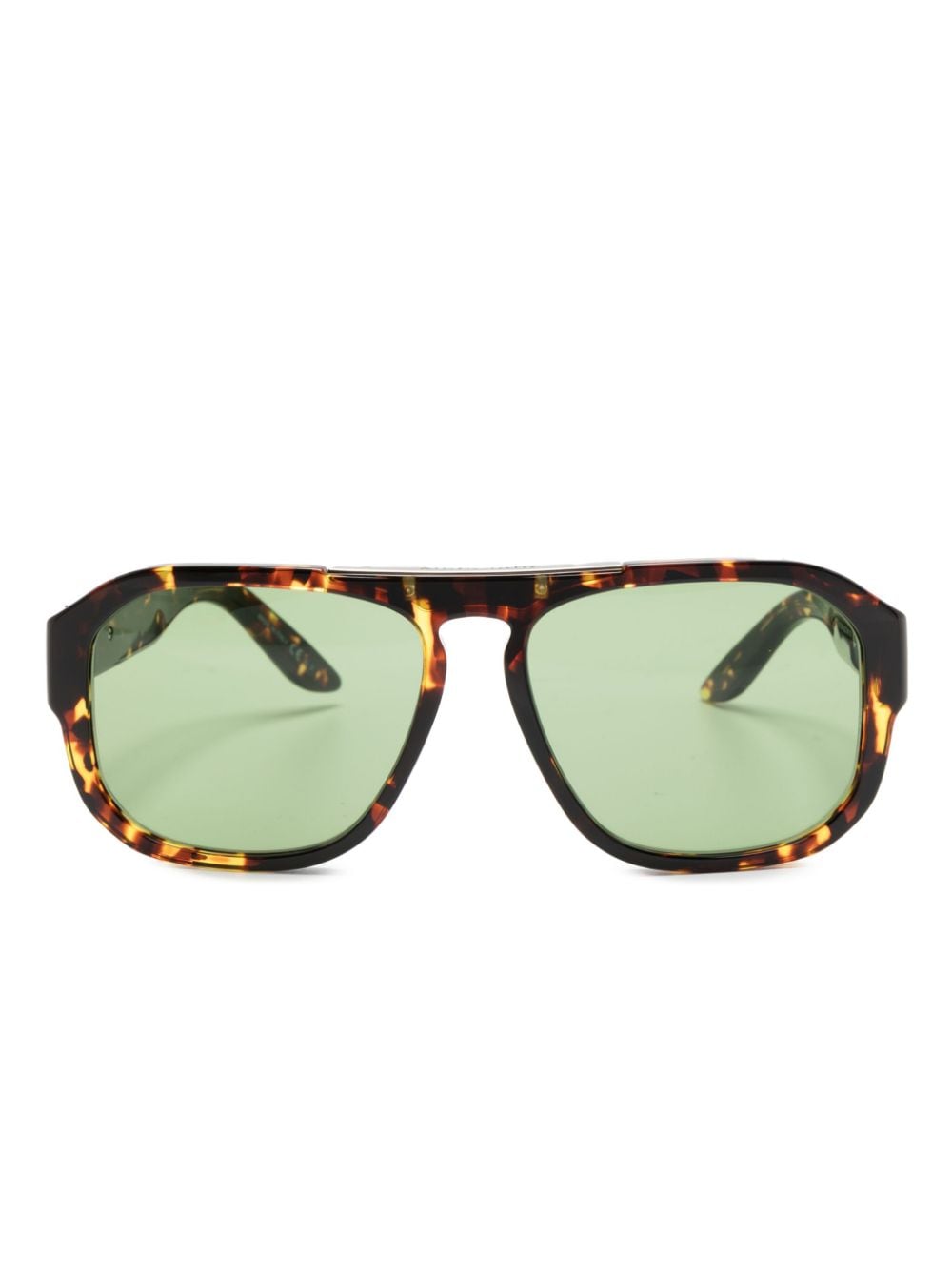 Givenchy logo-print pilot-frame sunglasses - Brown von Givenchy