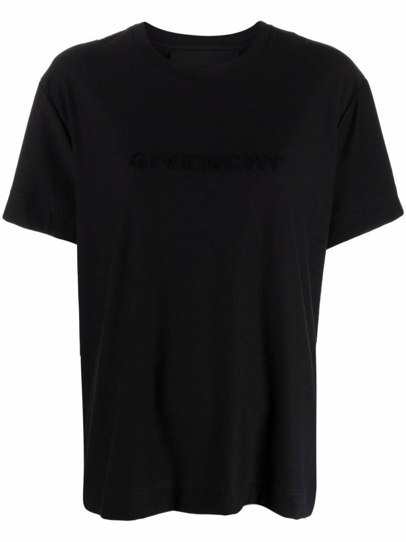 Givenchy logo-print short-sleeve T-shirt - Black von Givenchy