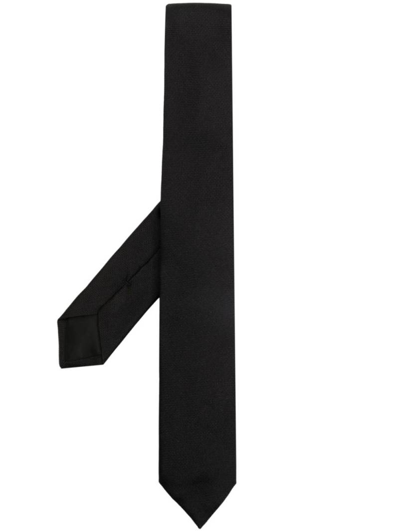 Givenchy logo-print silk tie - Black von Givenchy