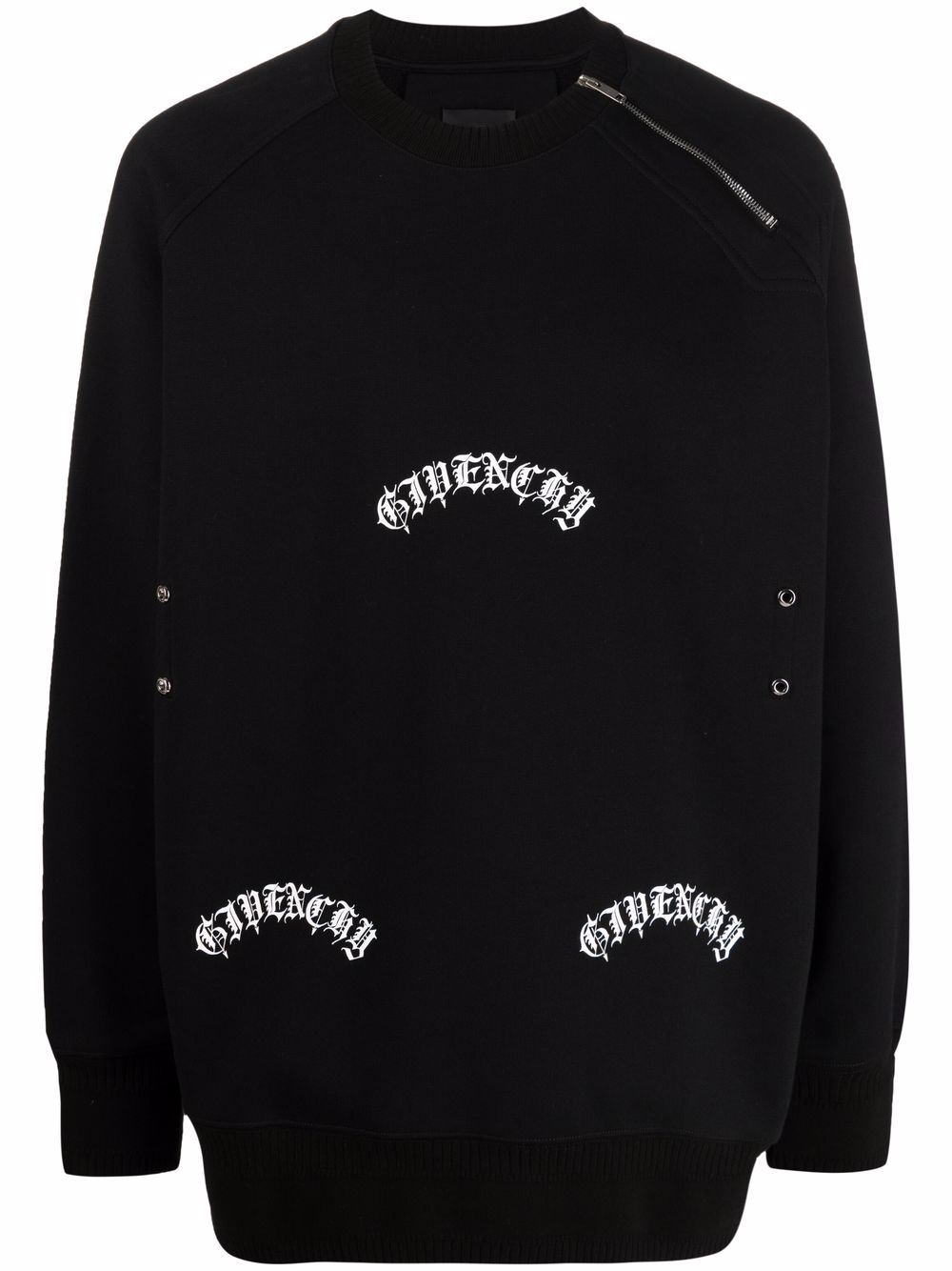 Givenchy logo-print sweatshirt - Black von Givenchy