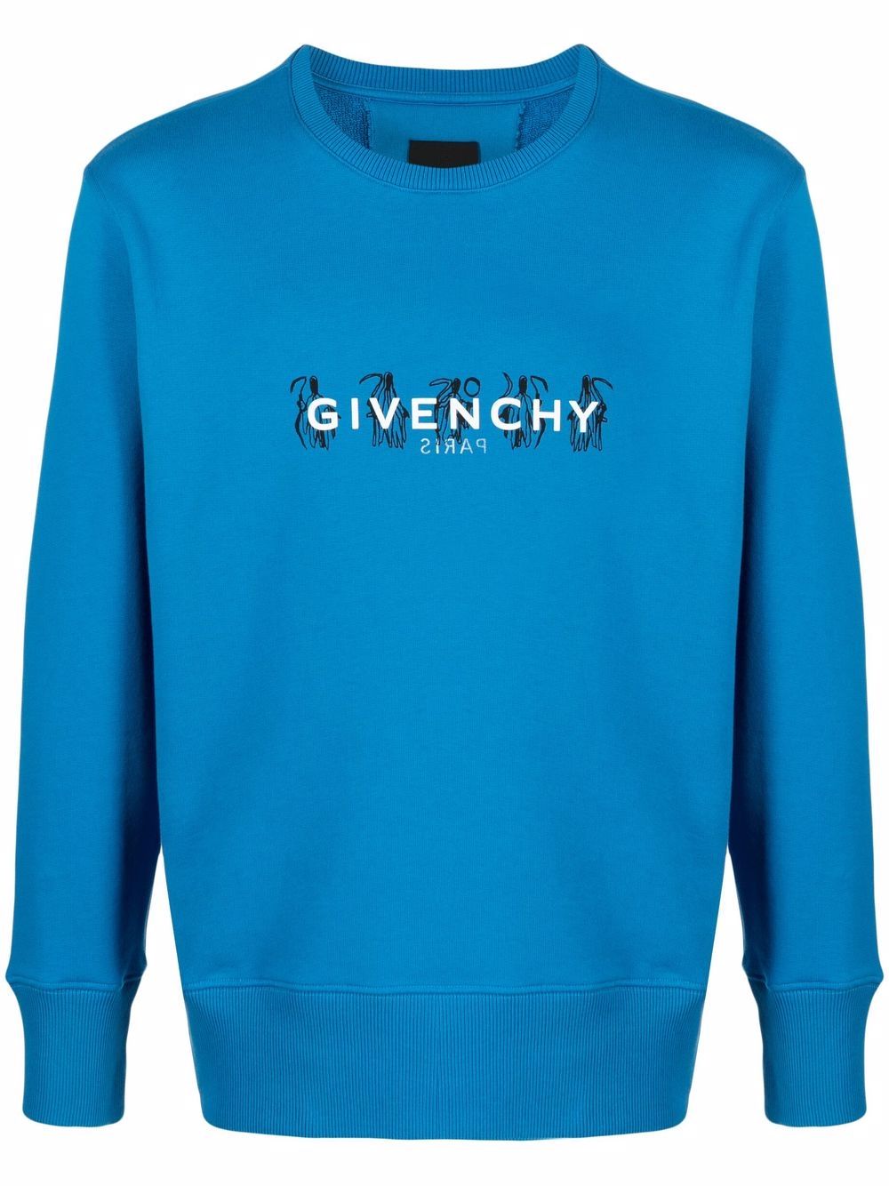 Givenchy logo-print sweatshirt - Blue von Givenchy