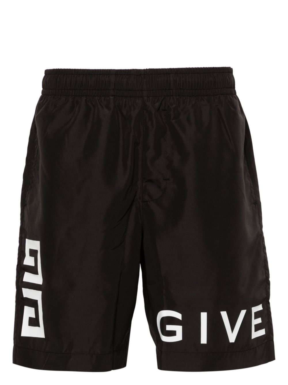 Givenchy logo-print swim shorts - Black von Givenchy