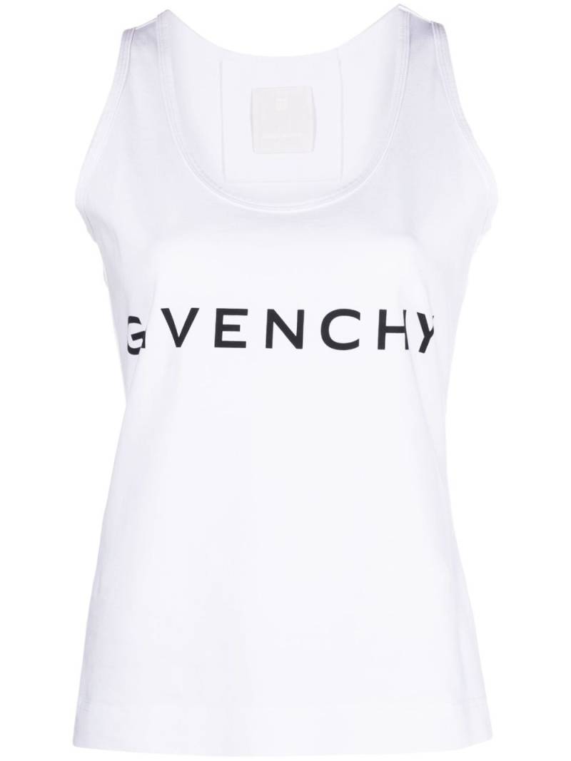 Givenchy logo-print tank top - White von Givenchy