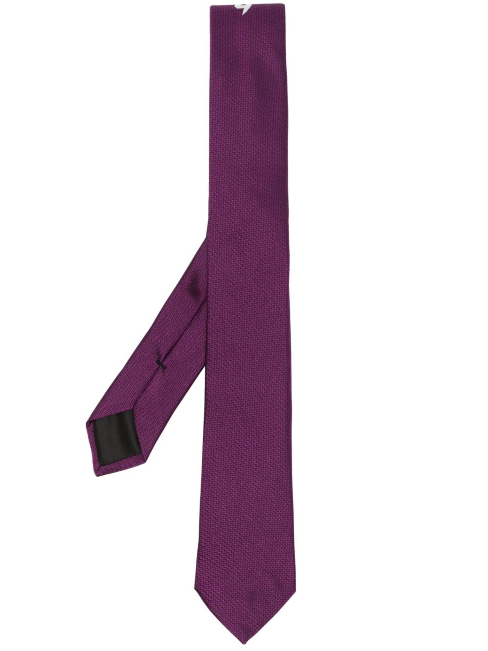 Givenchy logo silk tie - Purple von Givenchy