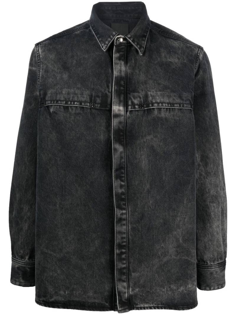 Givenchy long-sleeve denim shirt - Grey von Givenchy