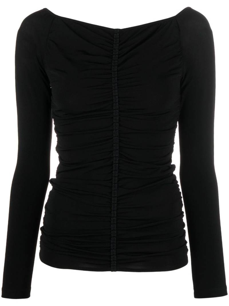 Givenchy long-sleeved ruched top - 001 von Givenchy