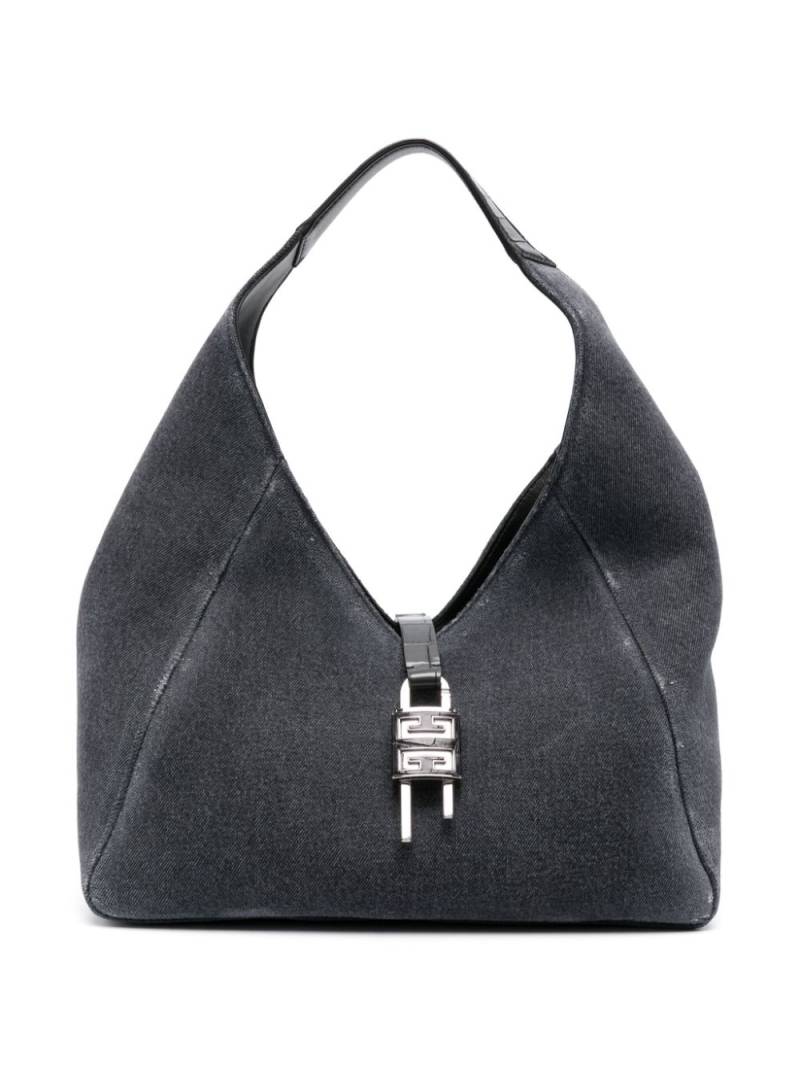 Givenchy medium G-Hobo denim shoulder bag - Grey von Givenchy