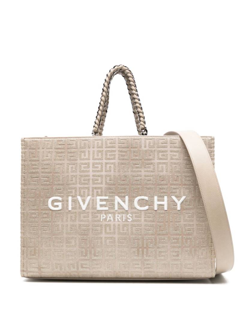 Givenchy medium G-Tote canvas bag - Gold von Givenchy