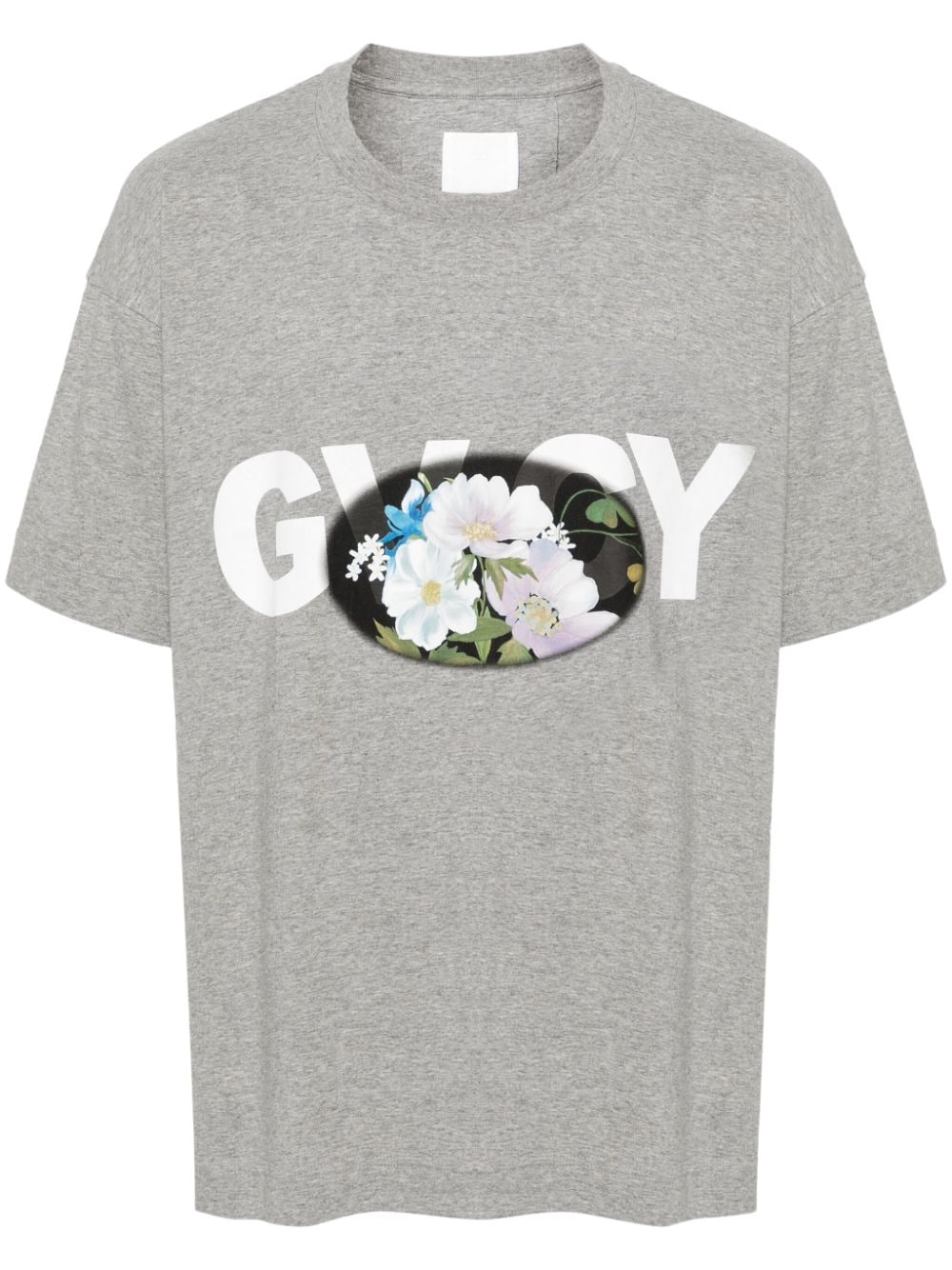 Givenchy mélange cotton T-shirt - Grey von Givenchy
