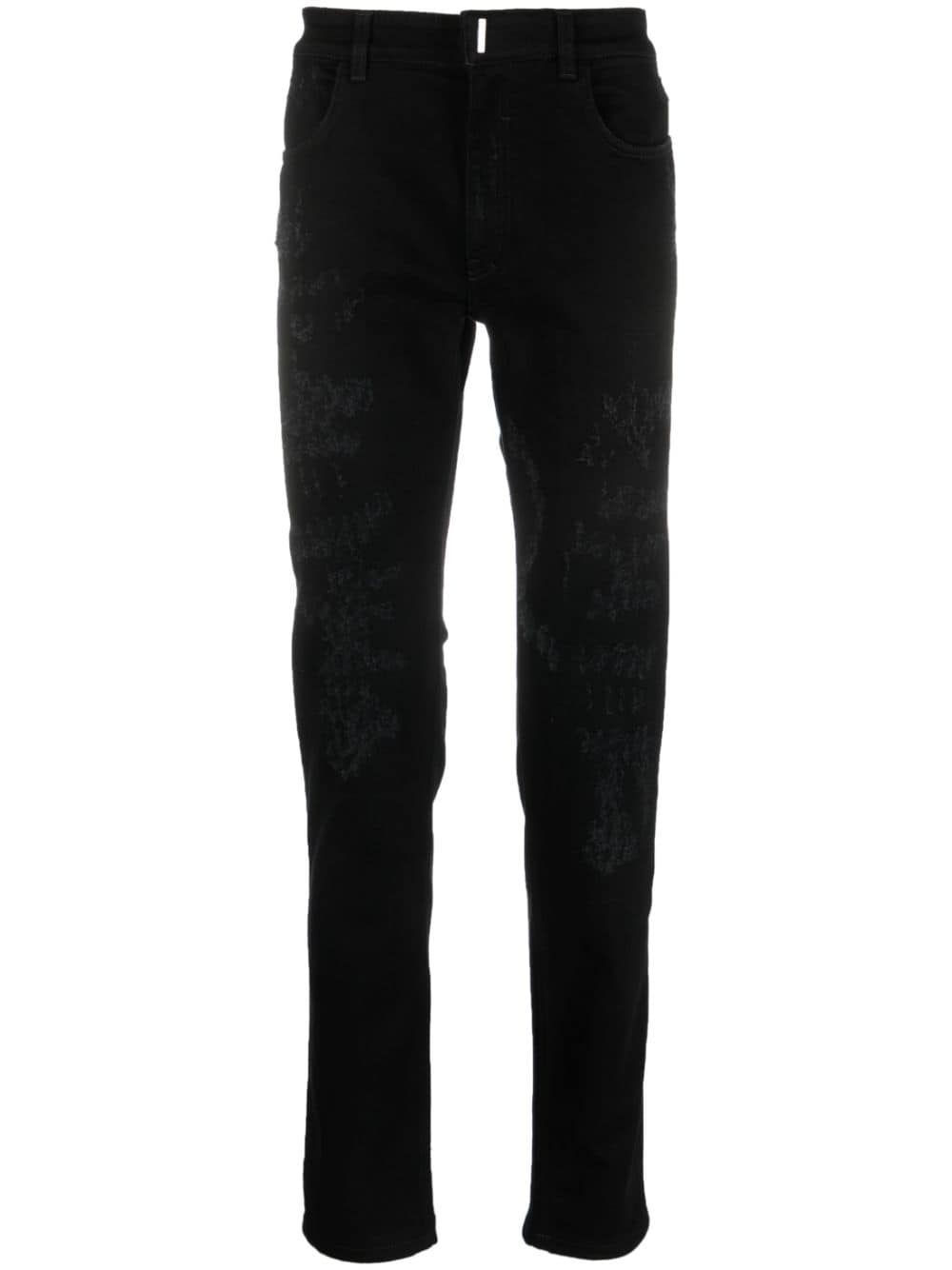 Givenchy mid-rise straight-leg jeans - Black von Givenchy