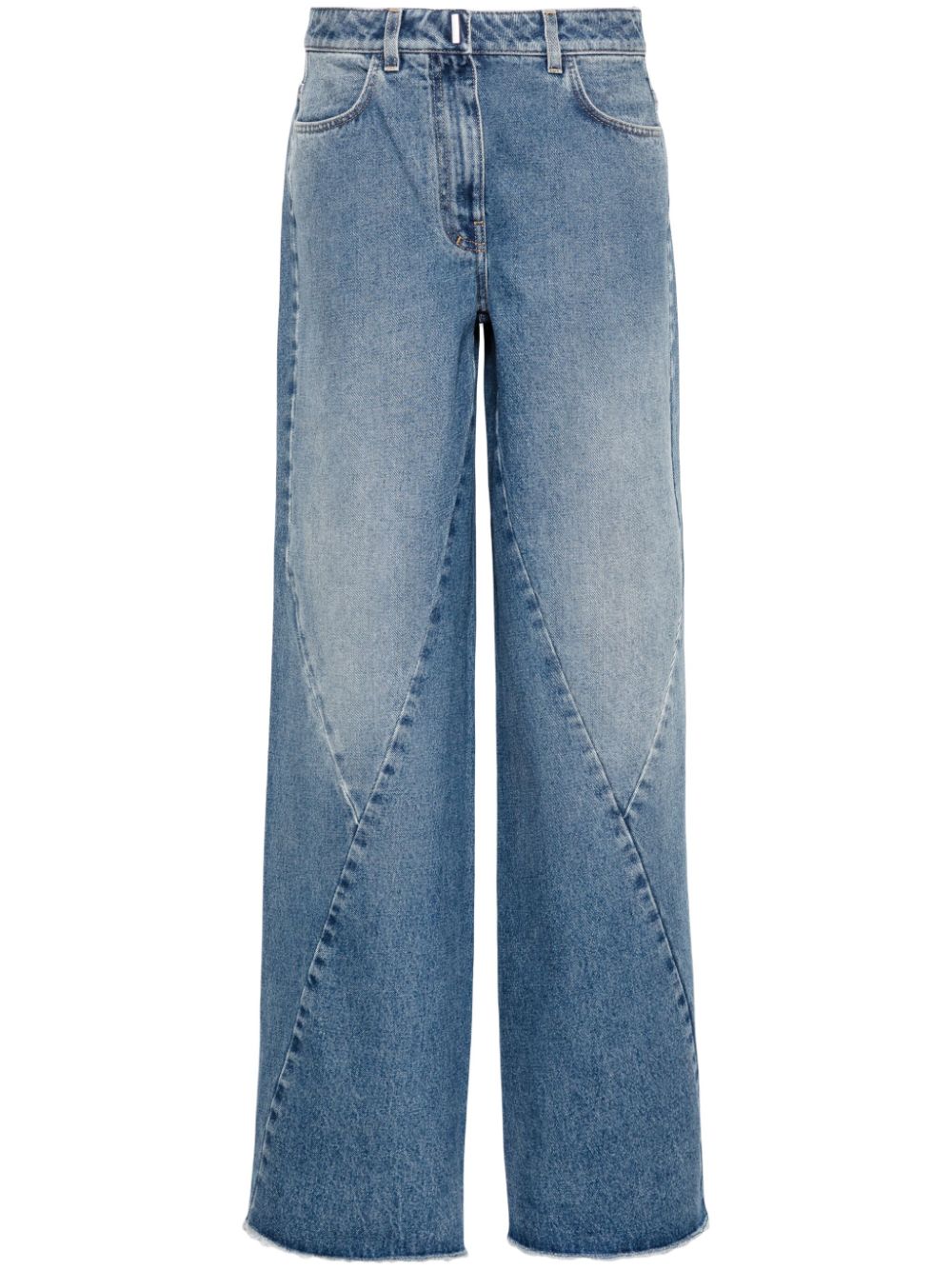 Givenchy mid-rise wide-leg jeans - Blue von Givenchy