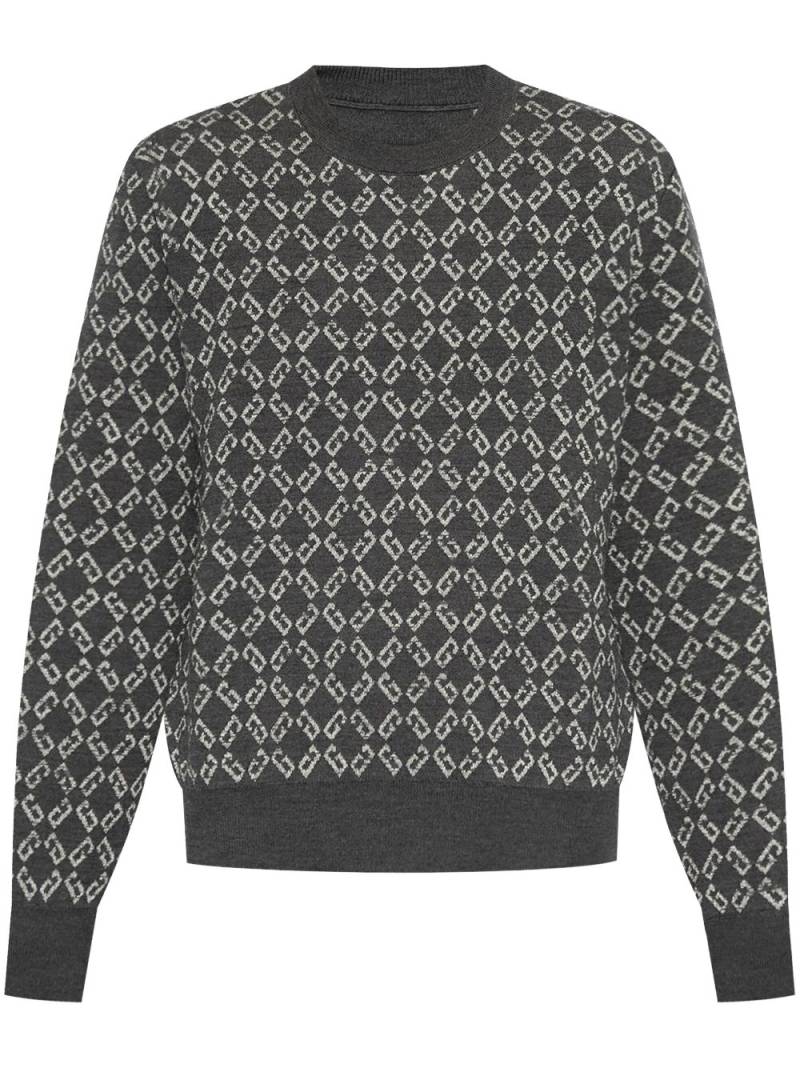 Givenchy monogram-jacquard jumper - Grey von Givenchy