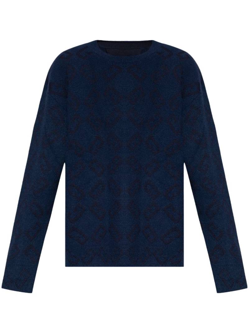 Givenchy monogram-pattern jumper - Blue von Givenchy