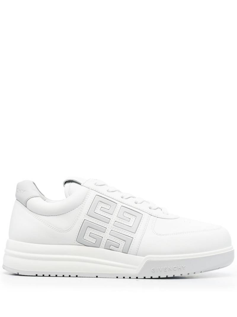 Givenchy monogram-print lace-up sneakers - White von Givenchy