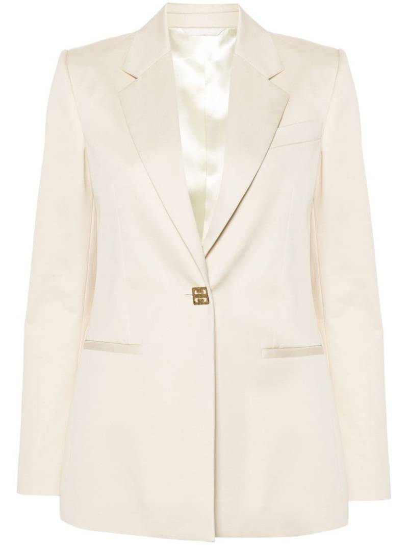 Givenchy notched-lapels single-breasted blazer - Neutrals von Givenchy