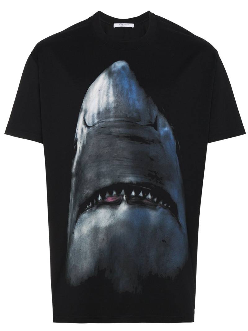 Givenchy oversized shark print t-shirt - Black von Givenchy