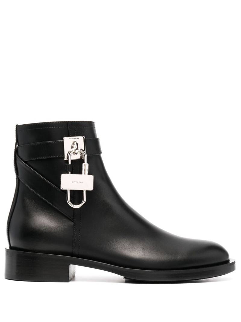 Givenchy padlock-detail boots - Black von Givenchy