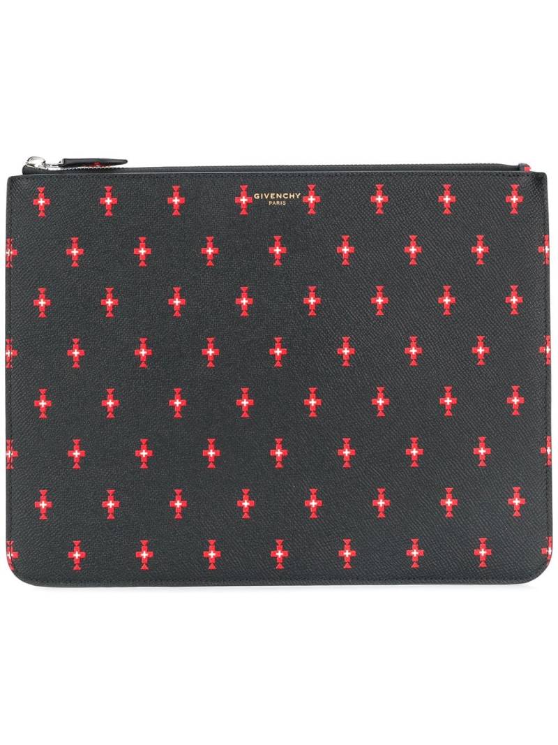 Givenchy patterned clutch - Black von Givenchy