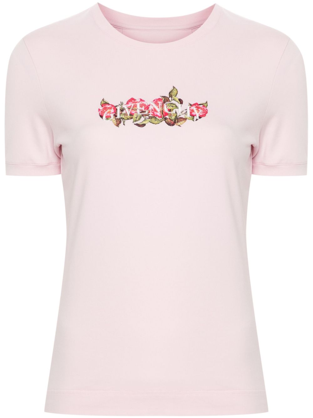 Givenchy roses-print cotton T-shirt - Pink von Givenchy