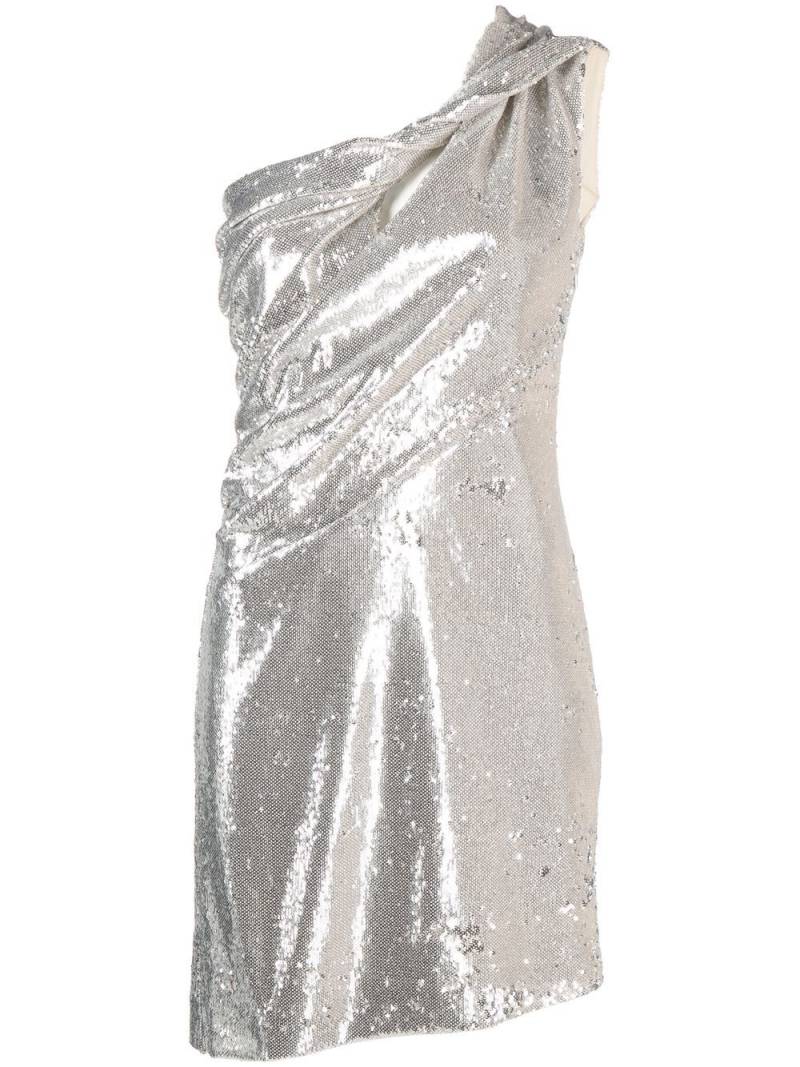 Givenchy sequined one-shoulder mini dress - Silver von Givenchy