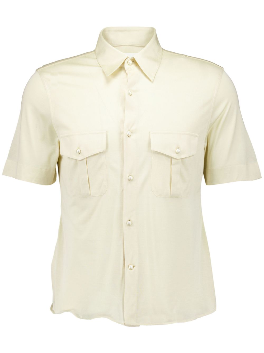 Givenchy short-sleeve silk shirt - Neutrals von Givenchy