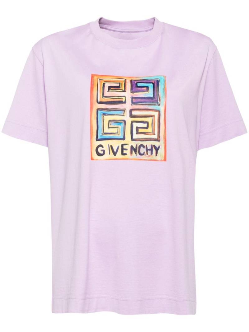 Givenchy signature 4G motif T-shirt - Purple von Givenchy