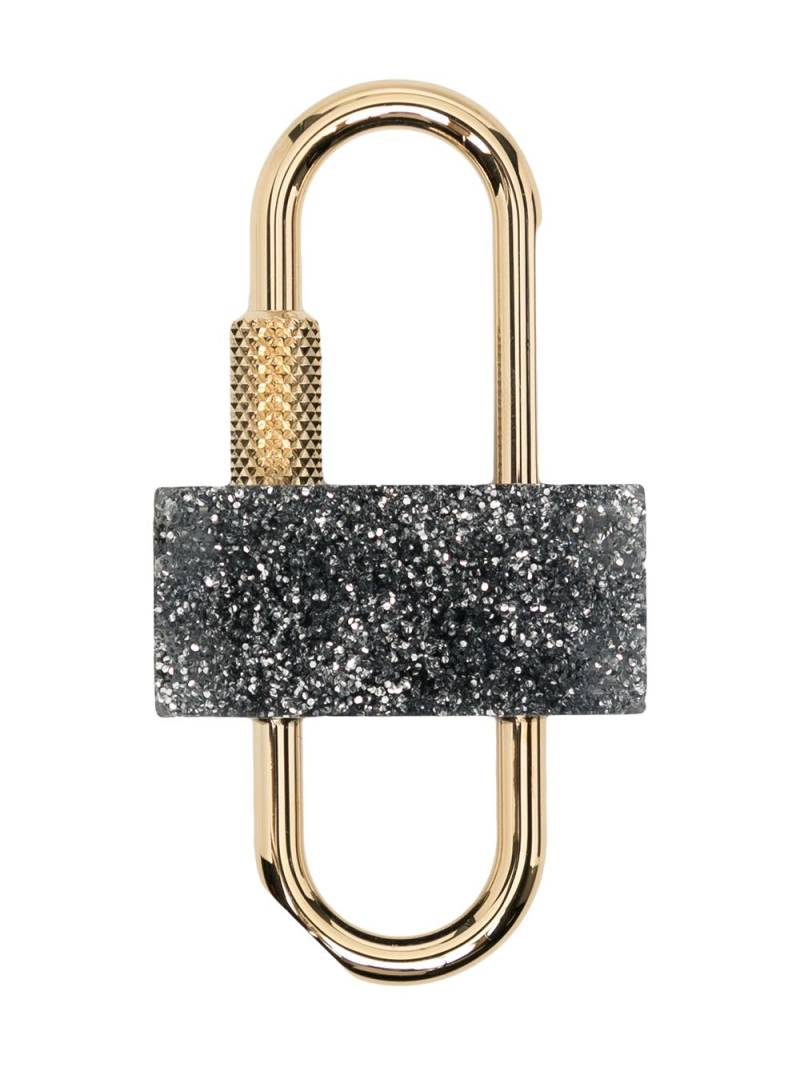 Givenchy two-tone glittered padlock - Gold von Givenchy