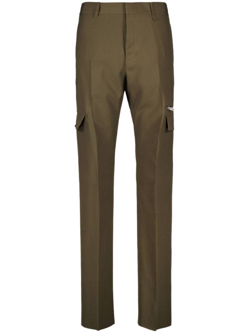 Givenchy virgin wool cargo pants - Green von Givenchy