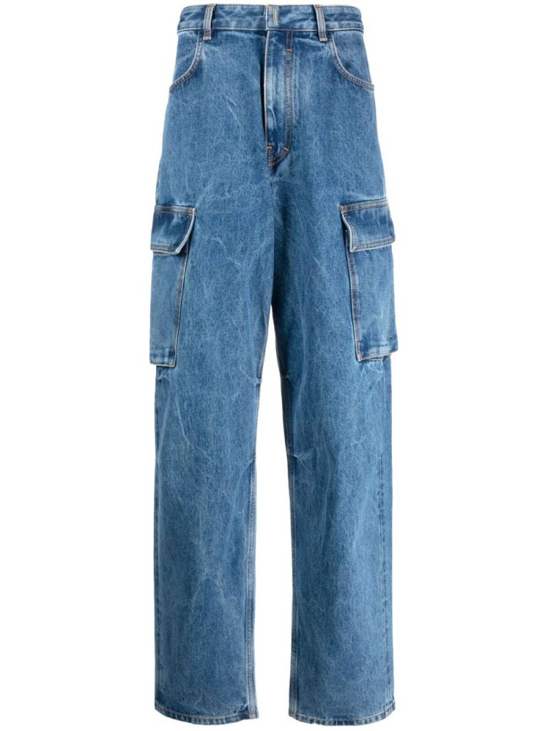 Givenchy washed wide-leg jeans - Blue von Givenchy