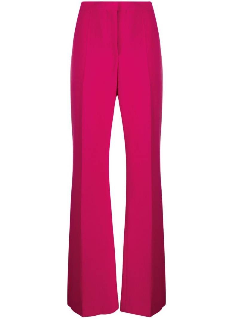 Givenchy wool-blend flared trousers - Pink von Givenchy