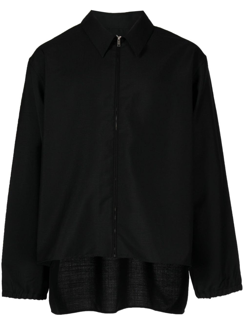 Givenchy wool-blend shirt jacket - Black von Givenchy