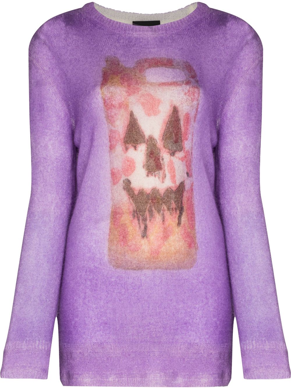 Givenchy x Chito intarsia-pattern jumper - Purple von Givenchy