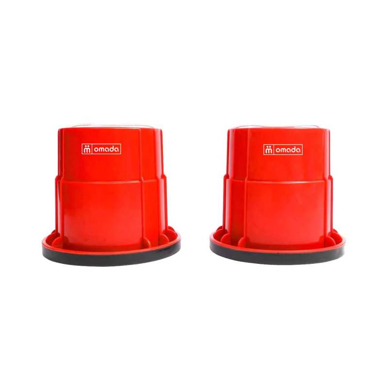 Sabots / Stelzen Rutschfeste Becher Kinder (satz Von 2) Unisex Rot ONE SIZE von GladiatorFit