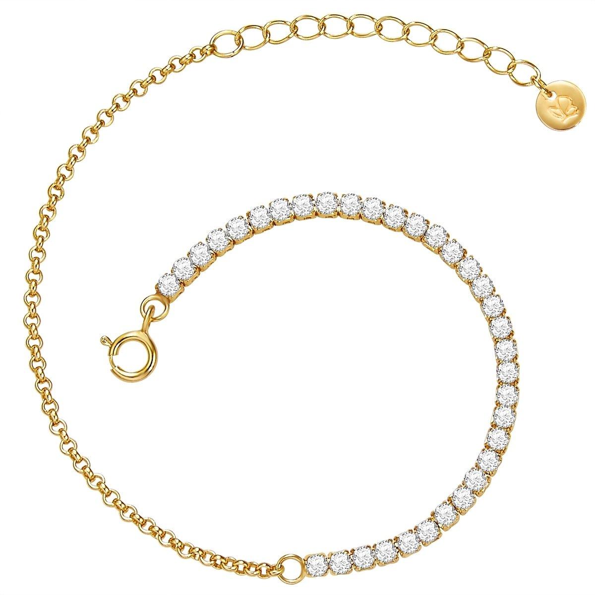 Armband Damen Gold 17cm von Glanzstücke München