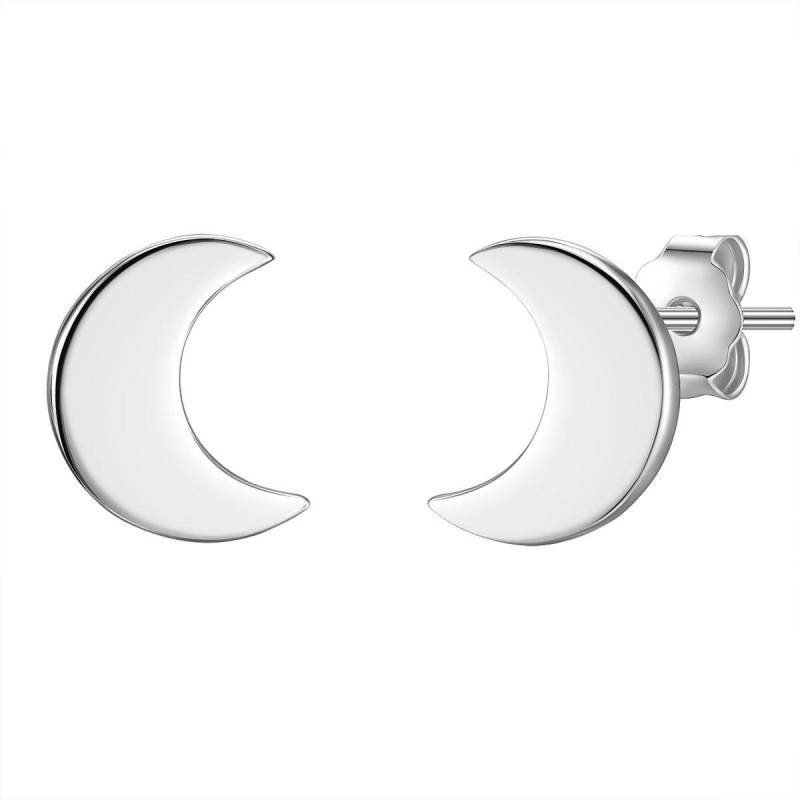 Ohrstecker Mond Damen Silber 9mm von Glanzstücke München