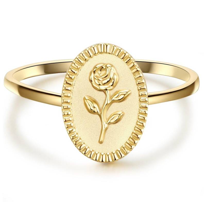 Ring Blume Damen Gold 58 von Glanzstücke München