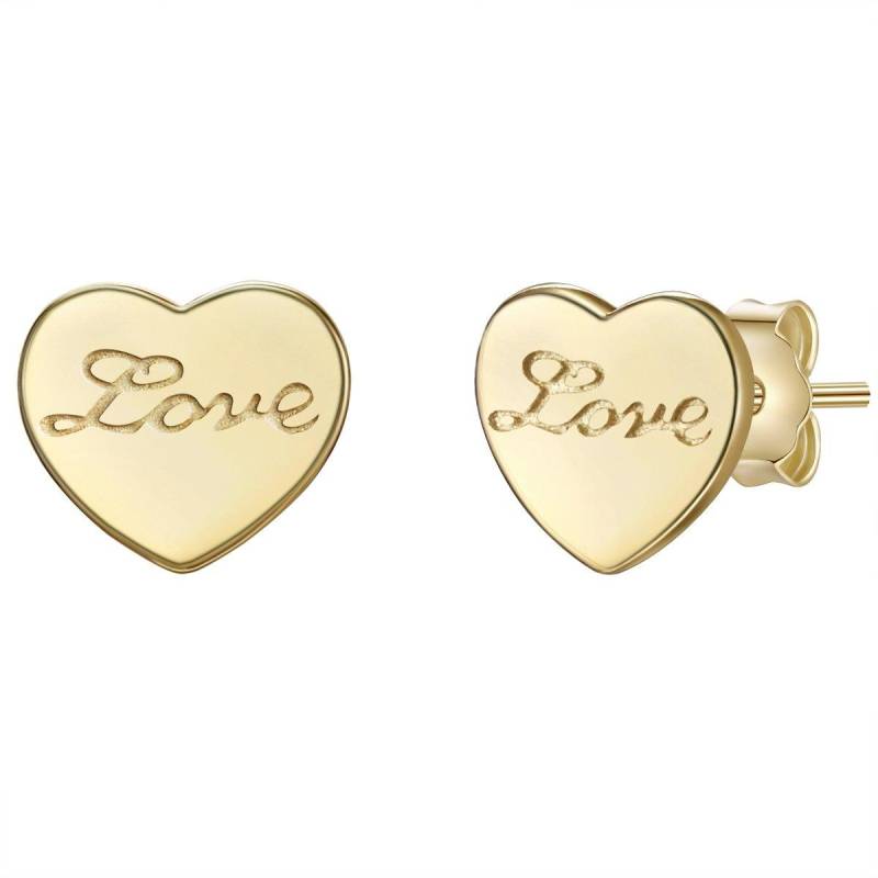 Ohrstecker Herz/love Damen Gold 7mm von Glanzstücke München