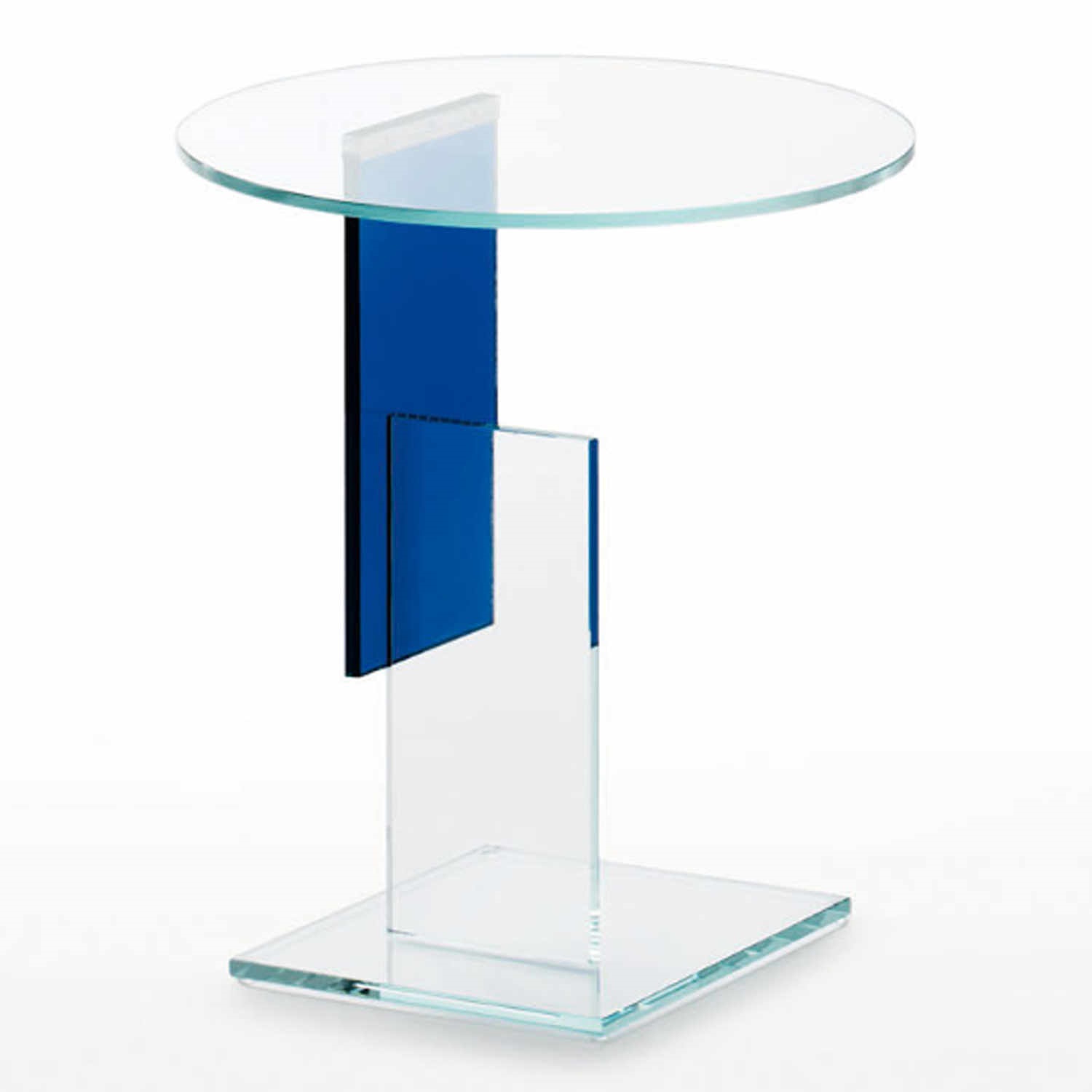 Don Gerrit Couchtisch, Farbe blau von Glas Italia