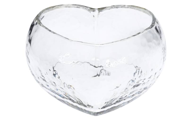 Glasi Hergiswil Schale »Herz Romantica klein, 19.5 cm, Glasi Hergiswil«, aus Glas von Glasi Hergiswil