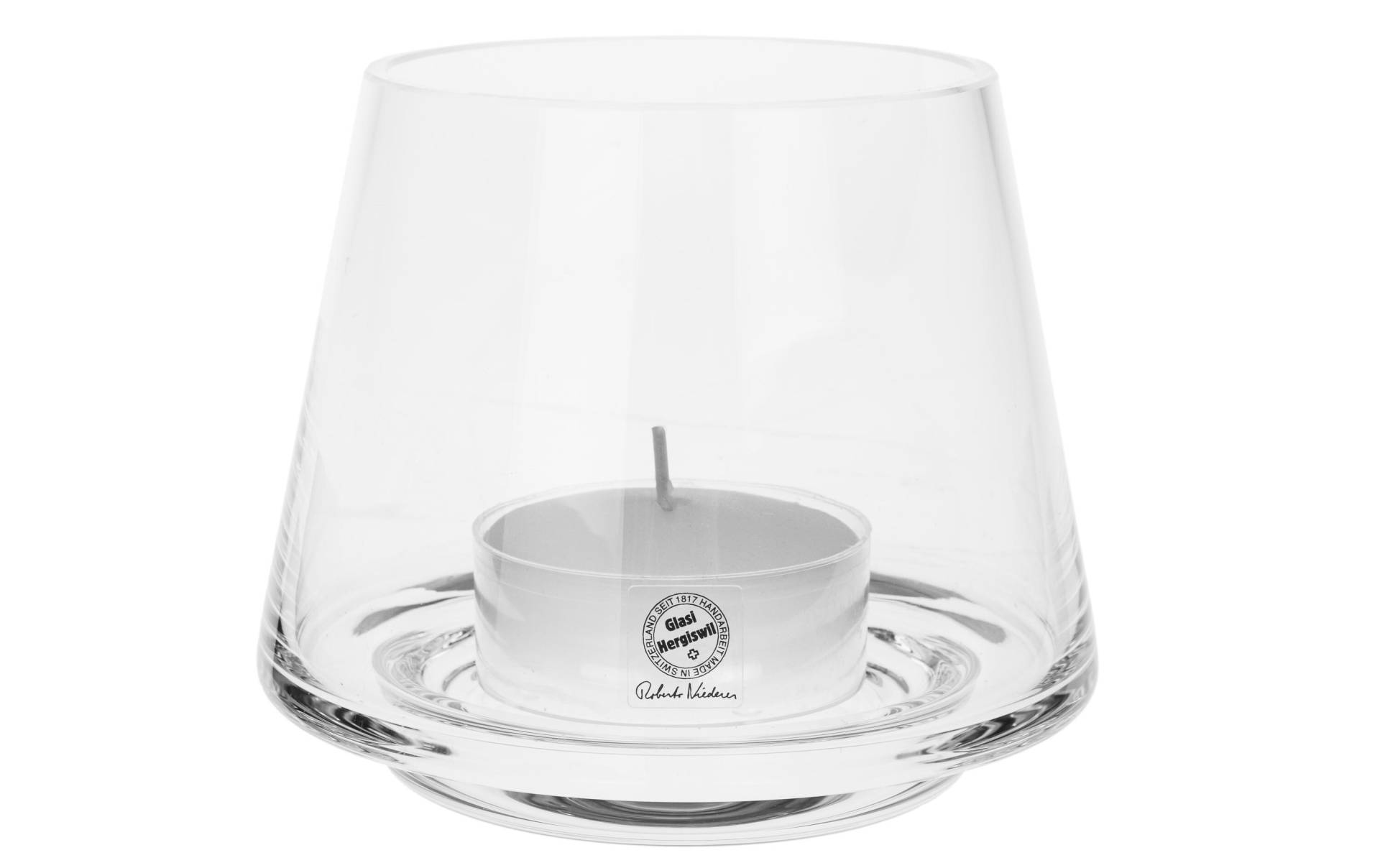 Glasi Hergiswil Windlicht »Fiamma 13 cm, Transparent« von Glasi Hergiswil