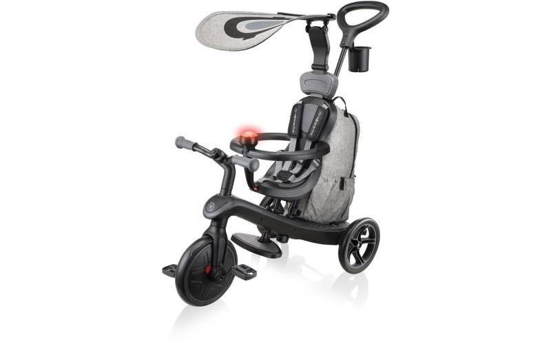 Globber Dreirad »Trike Explorer 4 in 1 Deluxe Play Black Grey« von Globber