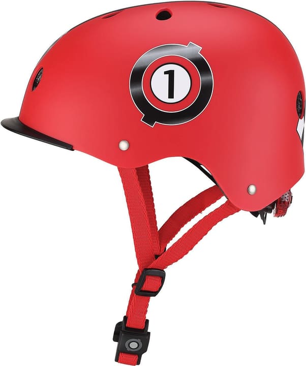 Globber Elite Lights Skatehelm rot von Globber