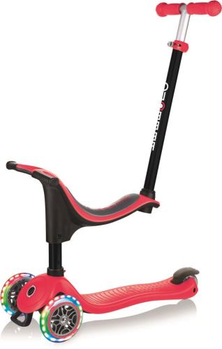 Globber Laufrad / Dreirad GO UP Sporty Lights with Stabilizer - rot von Globber