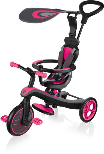 Globber Laufrad / Dreirad Trike Explorer 4 in 1 - fuchsia pink von Globber