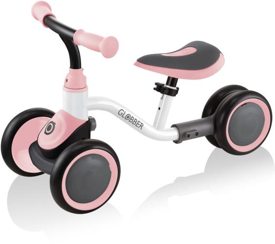 Globber Laufrad / Vierrad Learning Bike - white-pastel pink von Globber